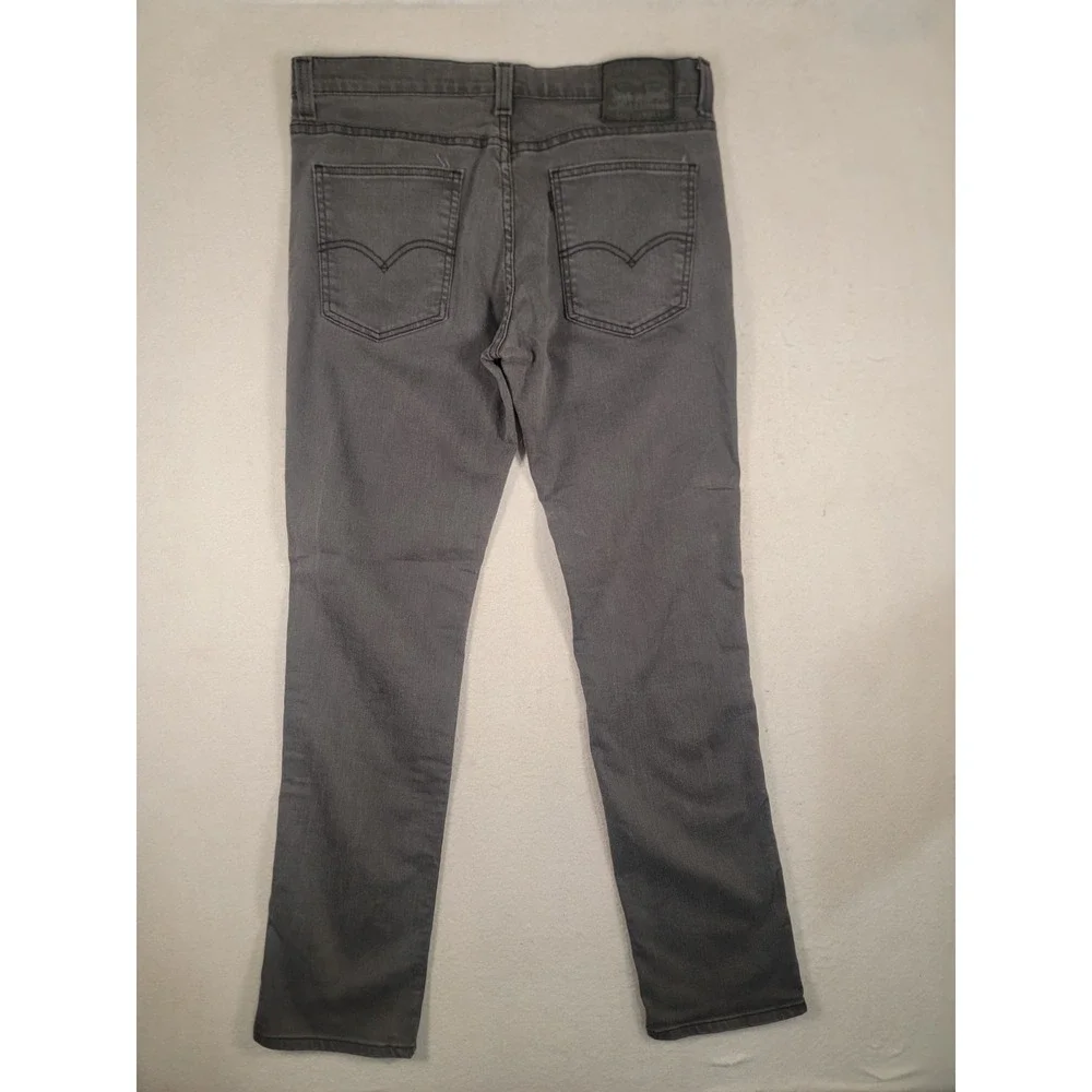 Levi's 511 stretch  jeans - Slim Fit - Men's 34x34 Gray Wash,‎ Stretch 5 Pocket